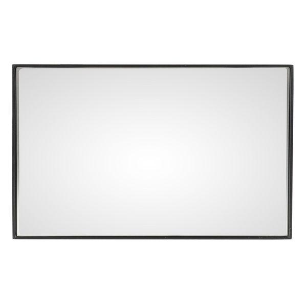 Miroir rectangulaire métal noir, ZAGO