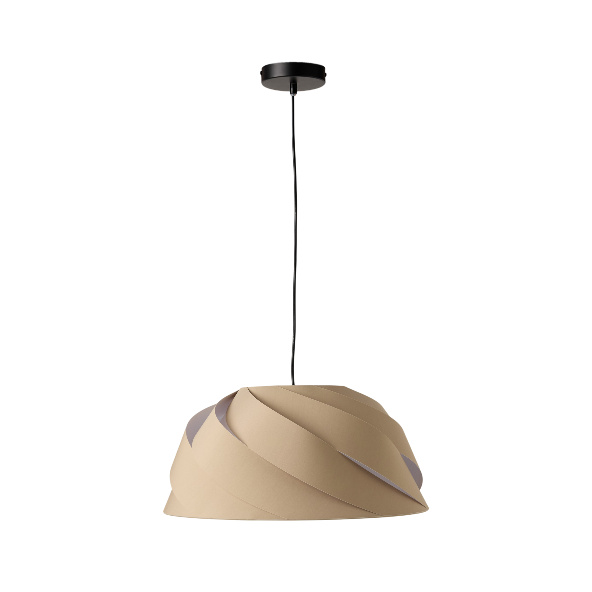 Suspension tissu torsadée beige - SAMANTHA, CAMIF