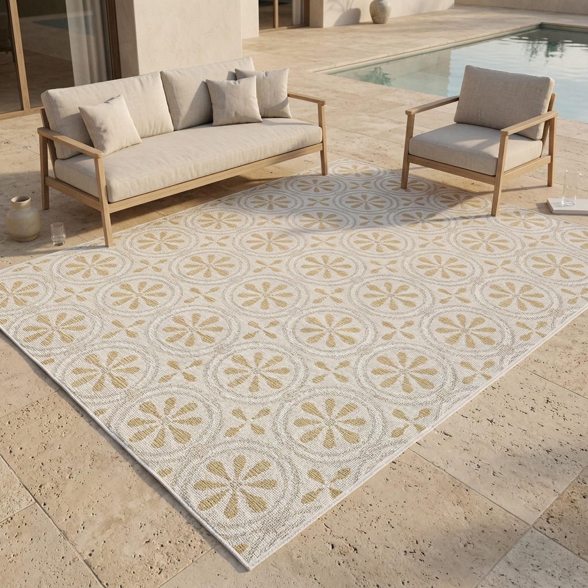 Tapis extérieur intérieur moderne et SUNSHINE TISSAGE, THE DECO FACTORY