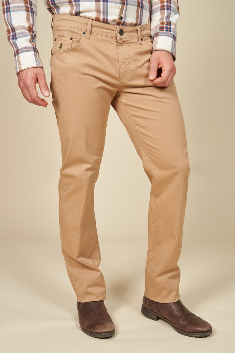 Pantalon 5 poches gabardine uni, MCS