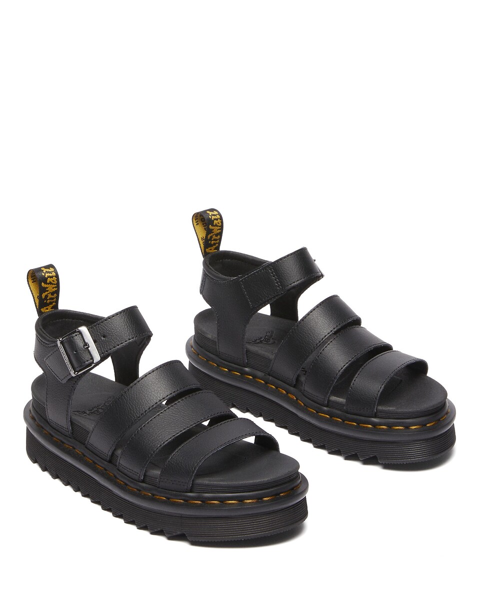 Sandales Spartiates En Cuir Nartilla Dr Martens Noir La Redoute sandales-spartiates-en-cuir-nartilla-dr-martens-noir-la-redoute