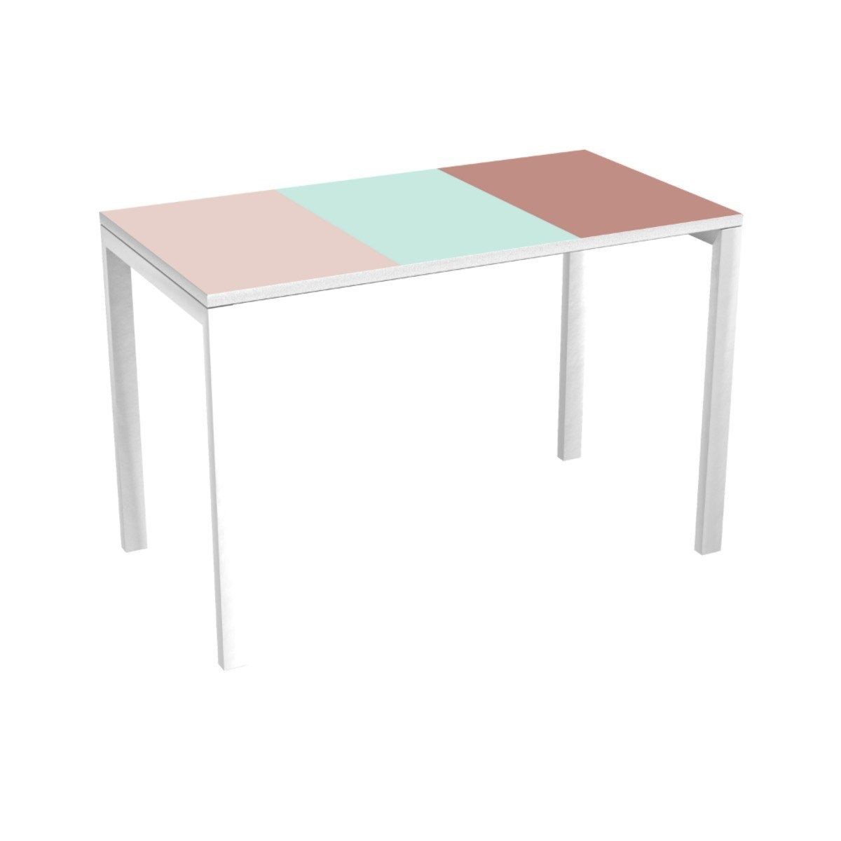 bureau compact et rigide 114x60 cm - pastels