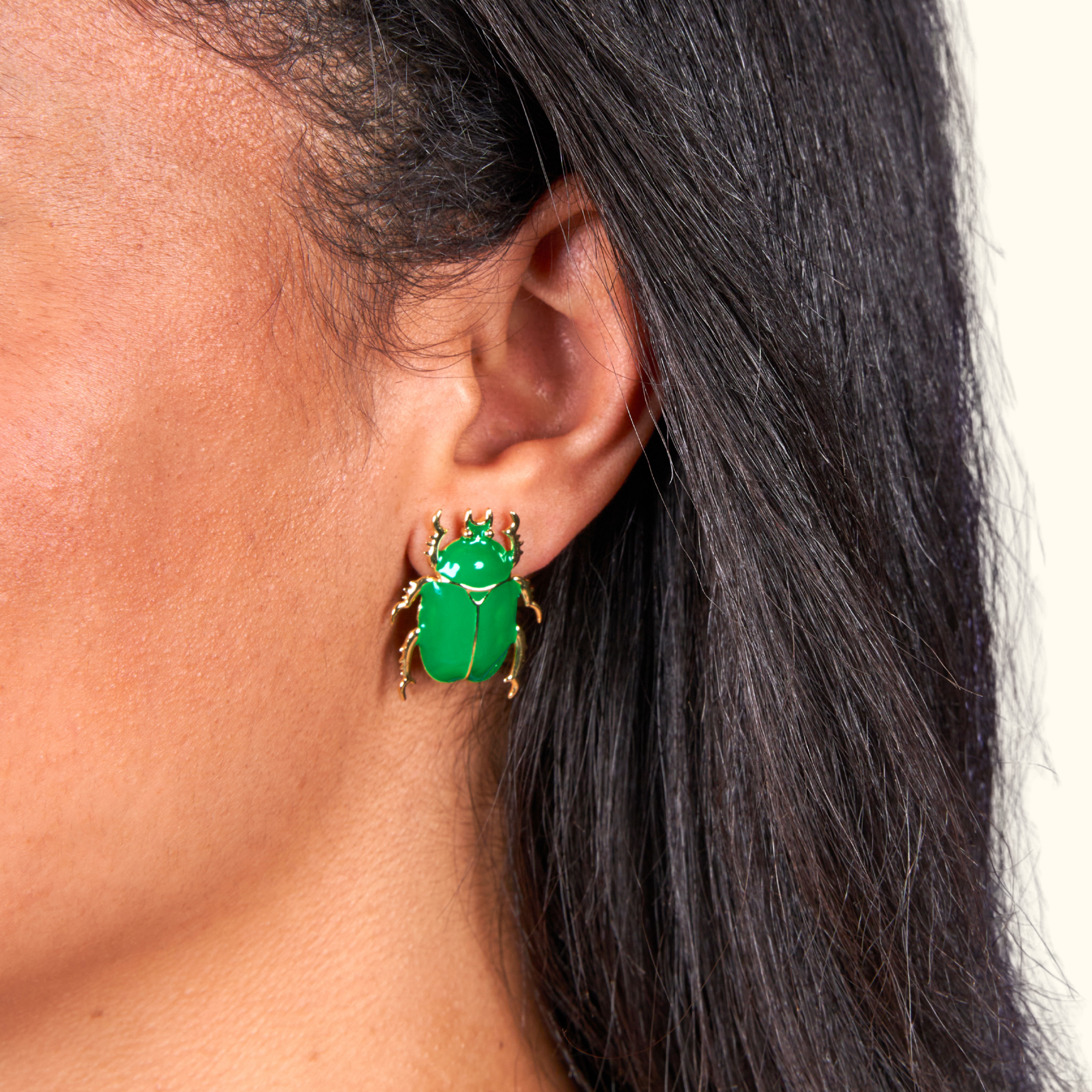 Boucles d'oreilles SCARABÉE, COUCOU SUZETTE