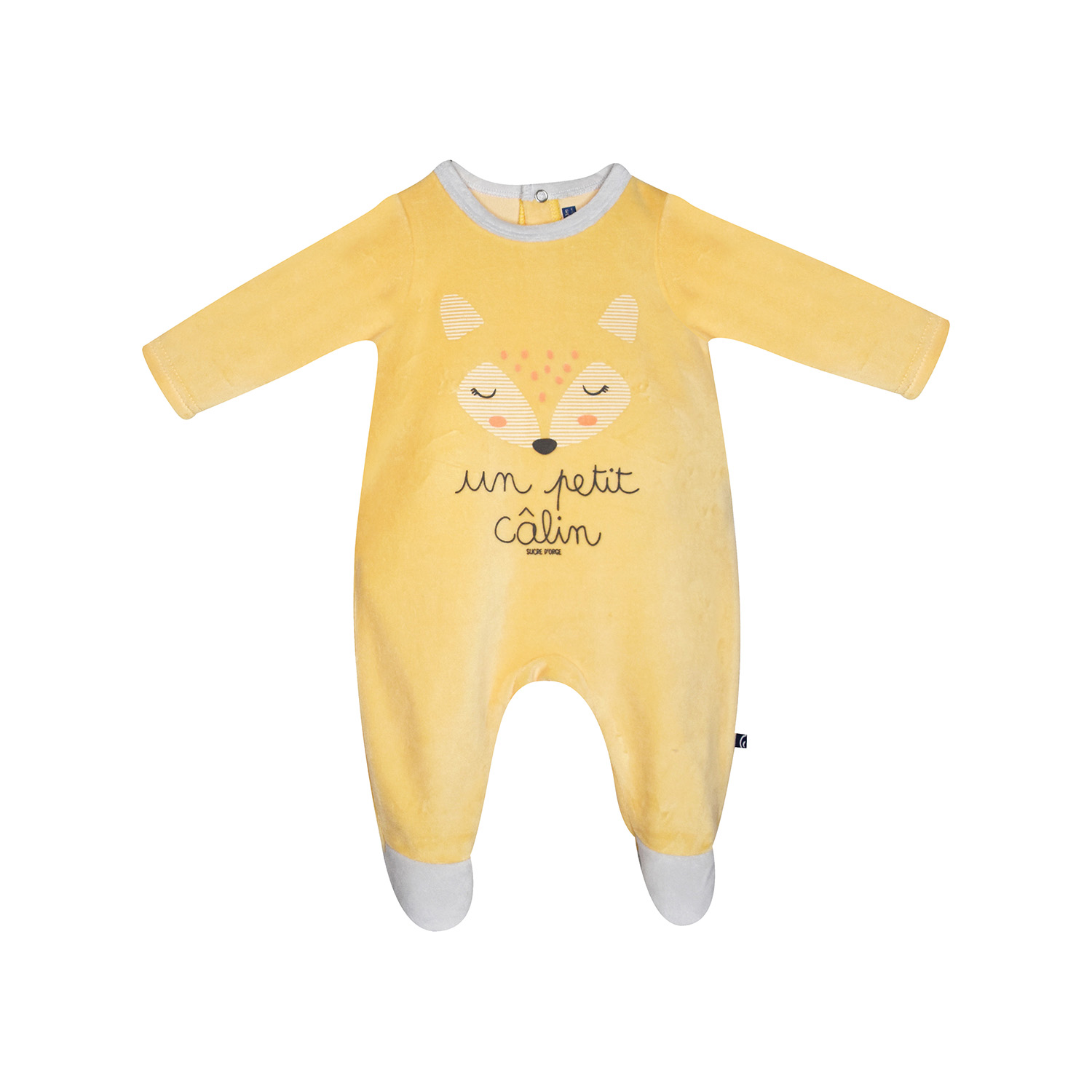 Dors bien ippolite velours rase pont dos bebe, SUCRE D'ORGE