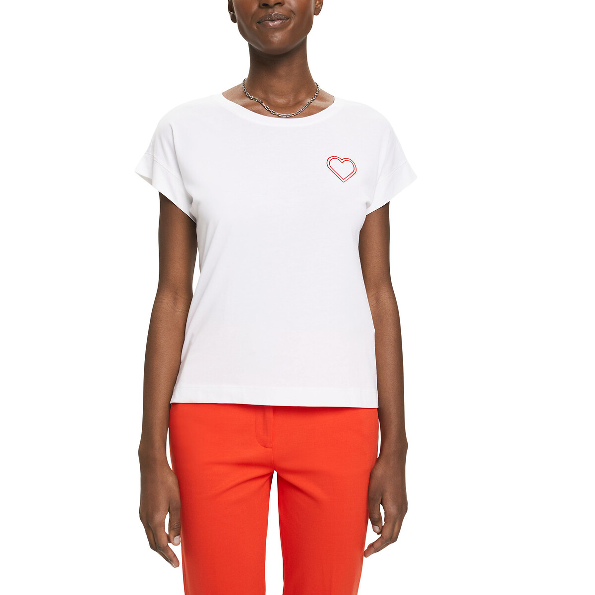 Saint Valentin T-Shirt in Cotton Mix with Short Sleeves