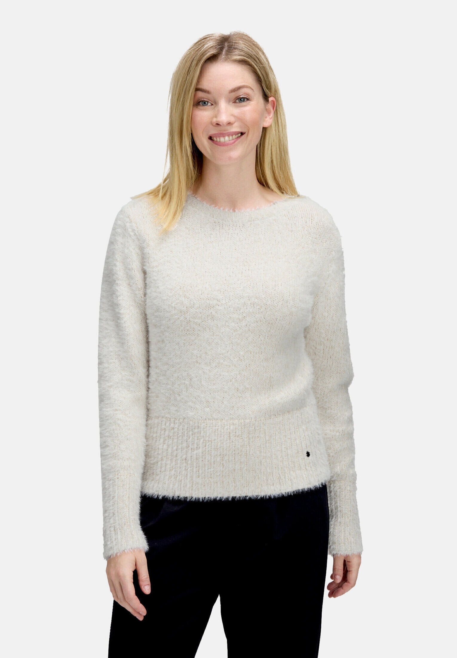 Pull-over en maille à encolure en v, BETTY & CO