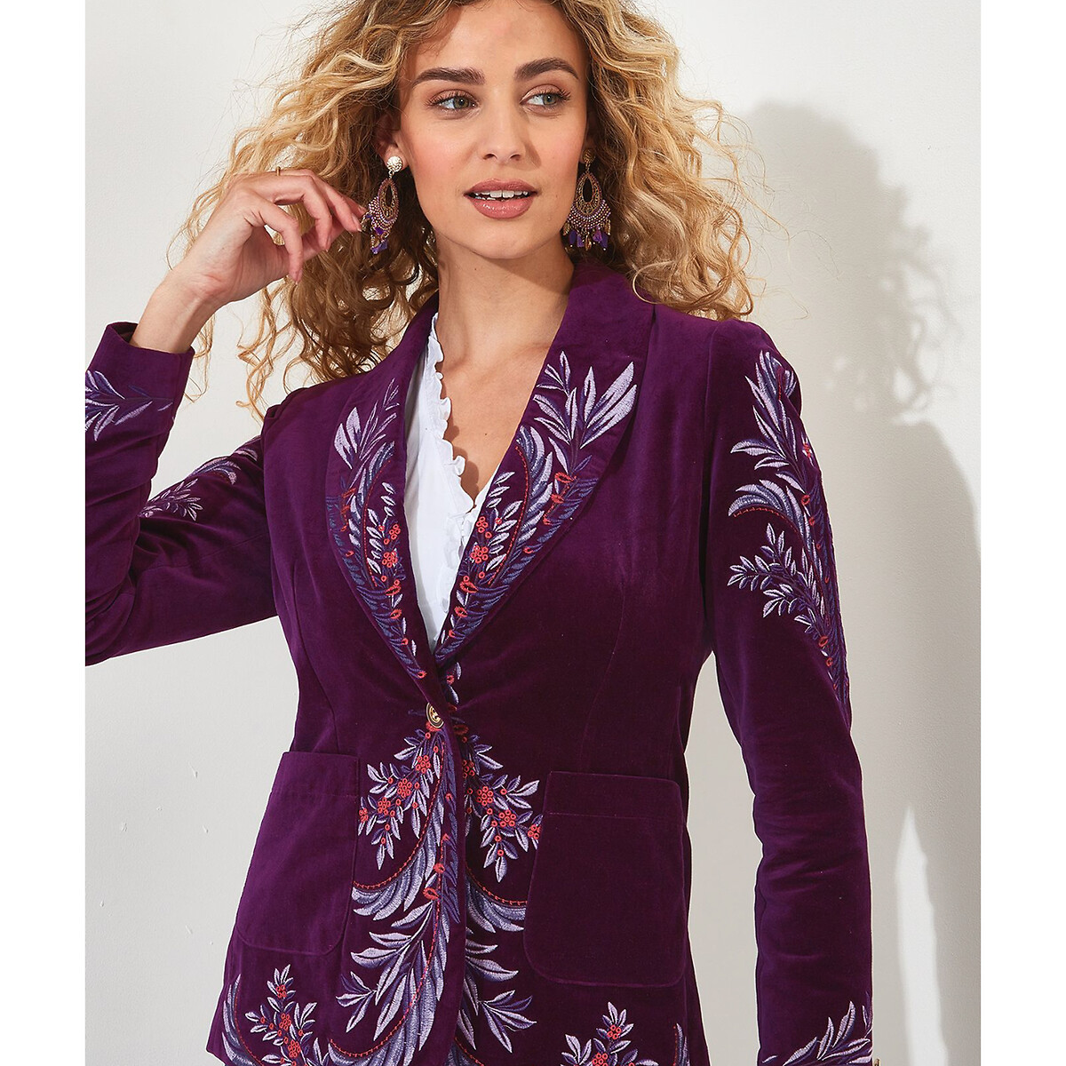 Joe browns shop purple velvet coat