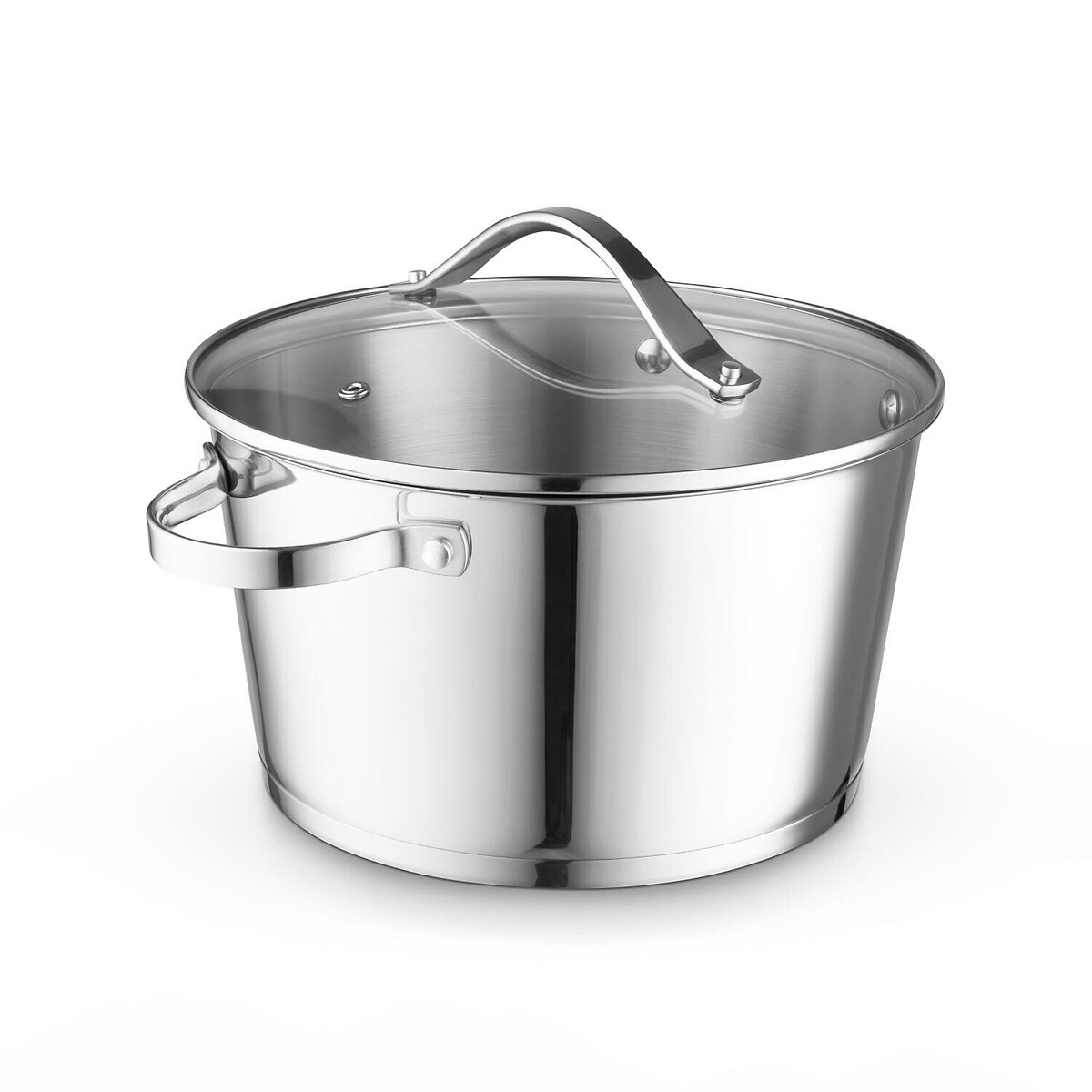 24cm Stainless Steel Casserole with Lid, GOOD FOOD BY TOWER