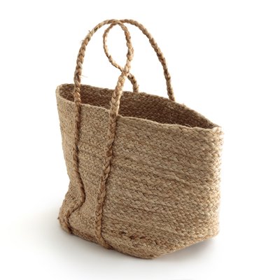 Naturalle Soft Woven Jute Basket Bag LA REDOUTE INTERIEURS