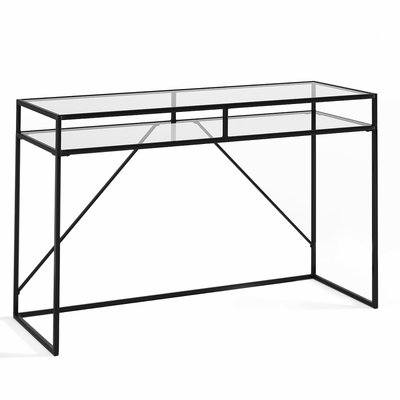 Sybil Glass Top & Metal Console Table AM.PM