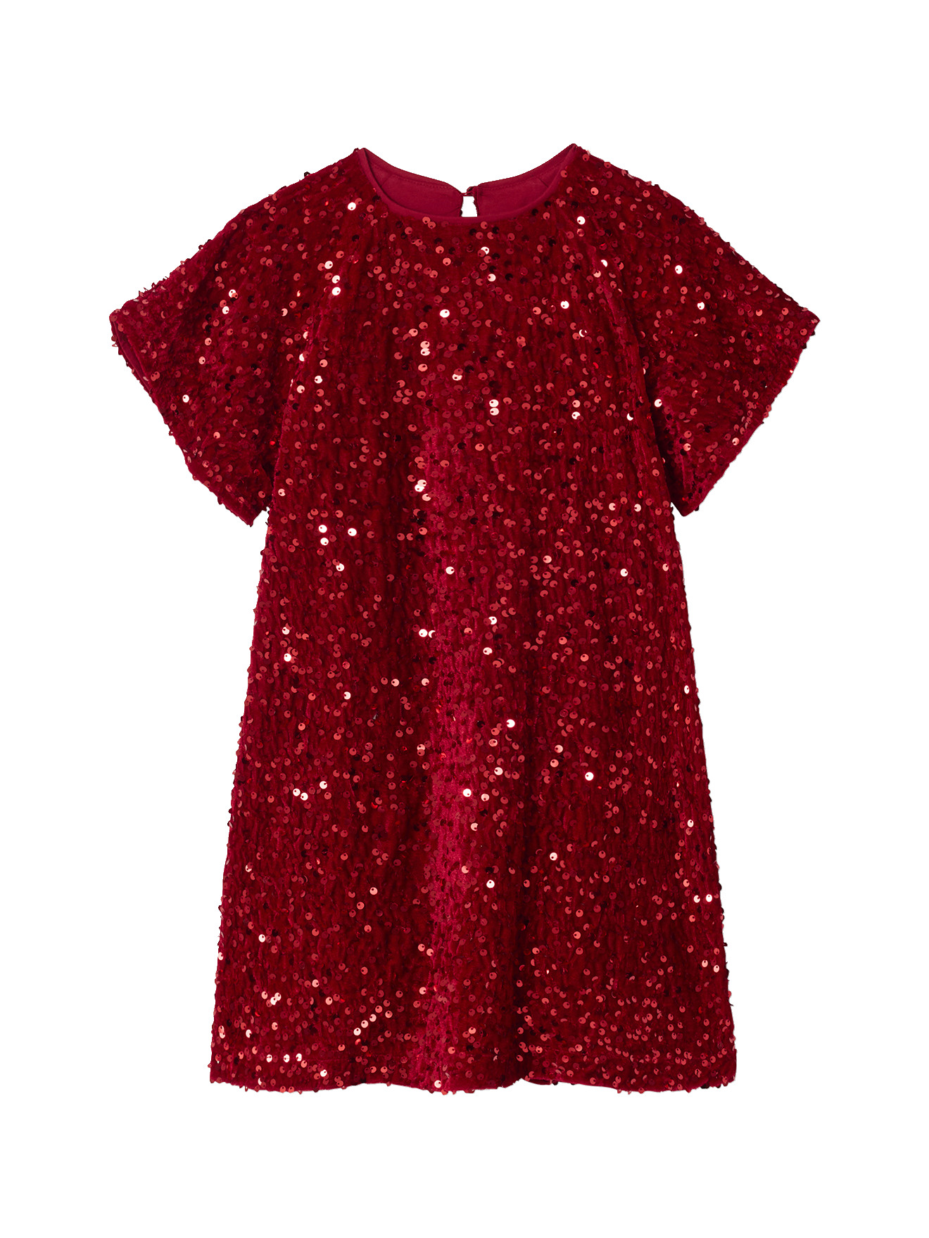 Robe en velours et sequins, VERTBAUDET