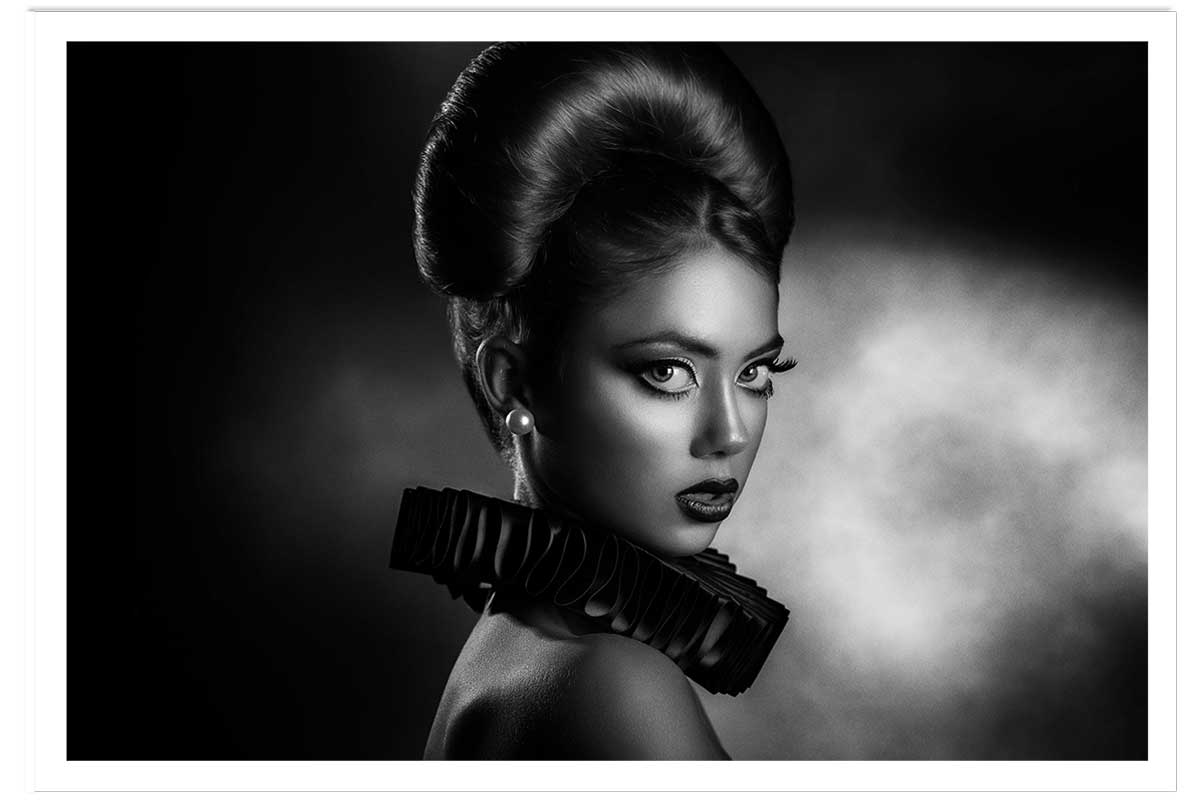 Affiche photo Lady anita en collerette, HEXOA