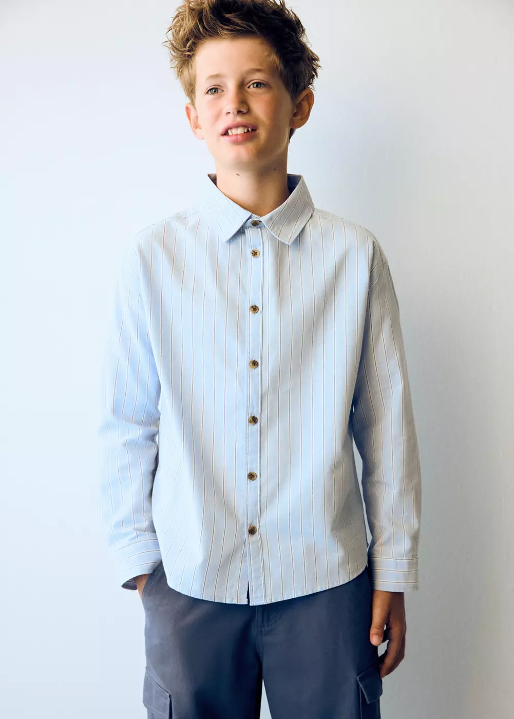 Chemise rayures boutons écailles, MANGO KIDS