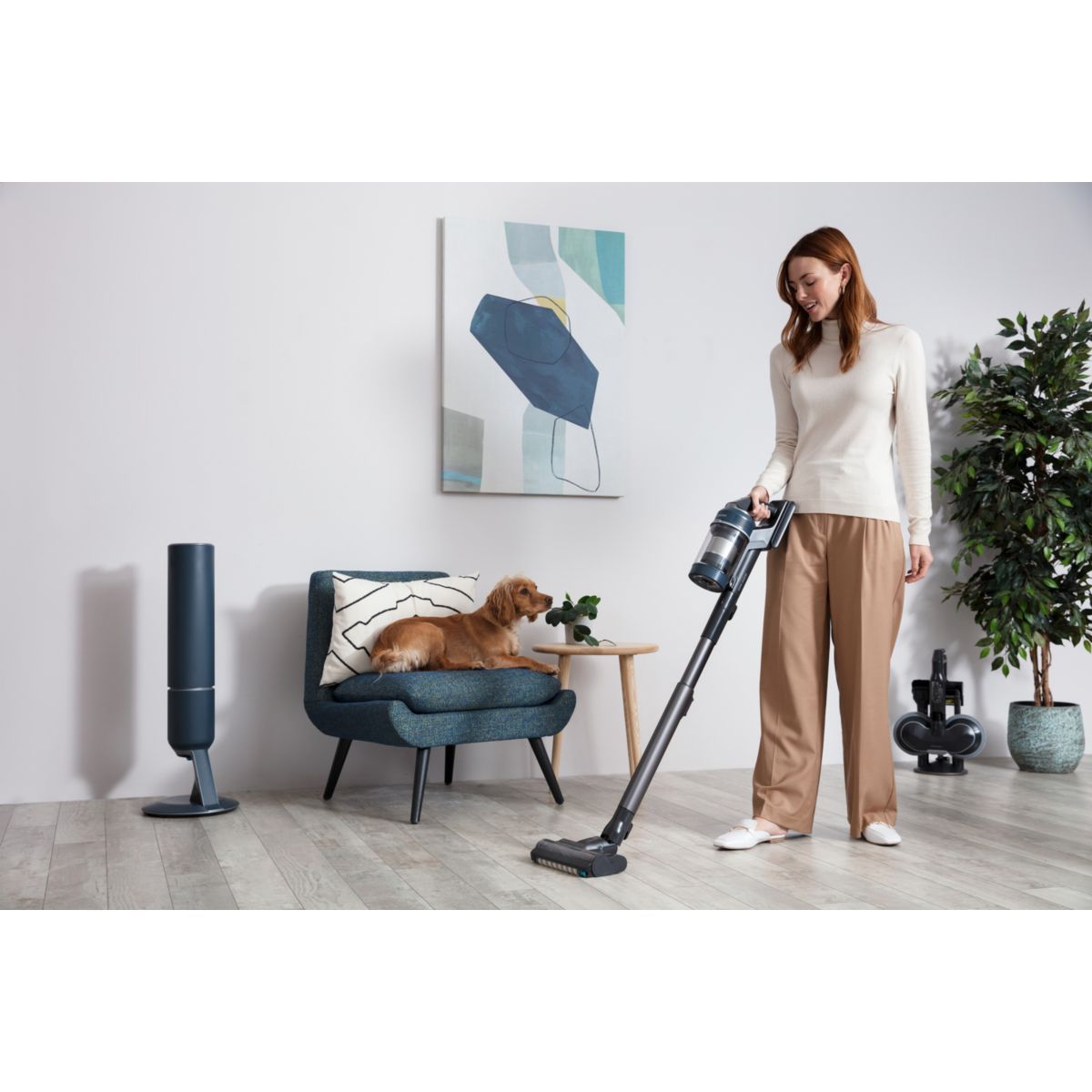 Aspirateur balai sans fil BESPOKE Jet Complete - Samsung VS20A95843B - bleu  métallique   - Shopping et Courses en ligne, livrés à domicile  ou au bureau, 7j/7 à la Réunion