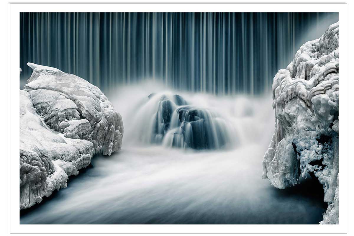 Affiche ""Cascade de glace"", HEXOA