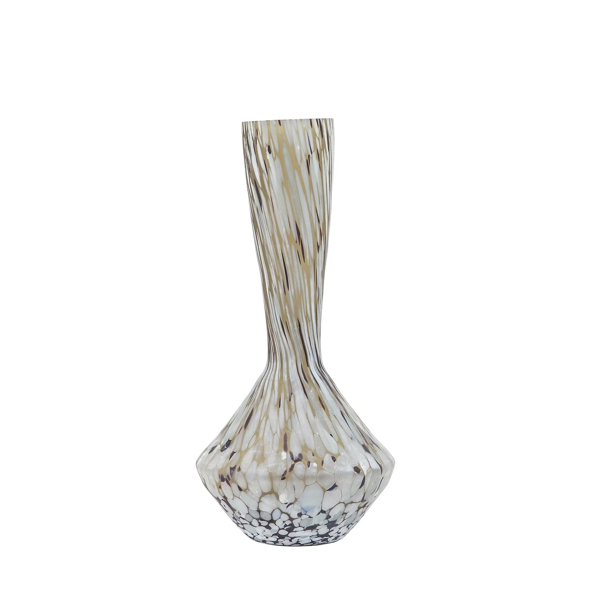 Retro Glass Vase in Mottled Brown, ÉDITÉ