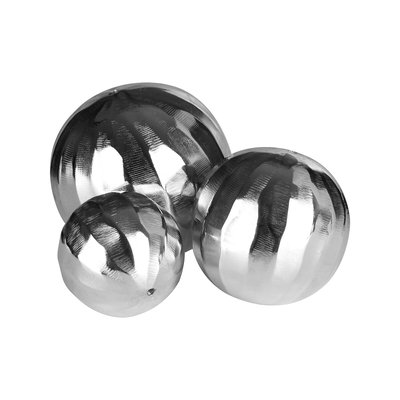 Set of 3 Silver Nickel Decorative Balls SO'HOME
