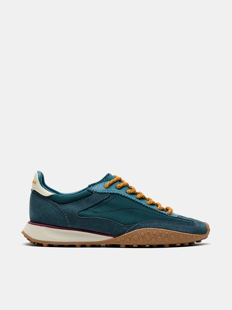 Bridge MKII Teal Mixed-Material Trainers, HOFF