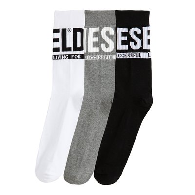 Pack of 3 Pairs of Socks in Cotton Mix DIESEL