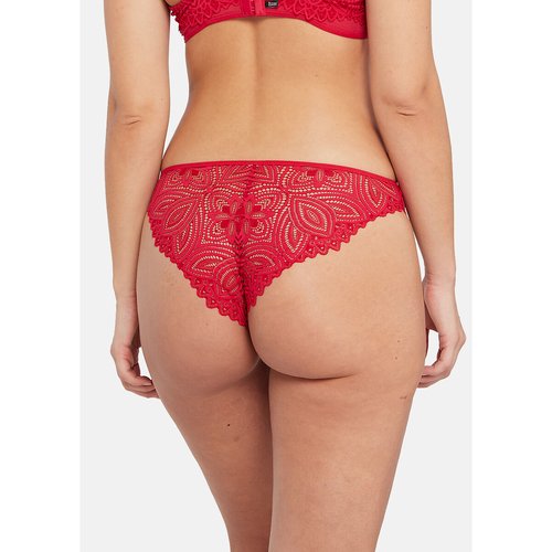 Lisa lace/tulle knickers, red, Miss Sans Complexe