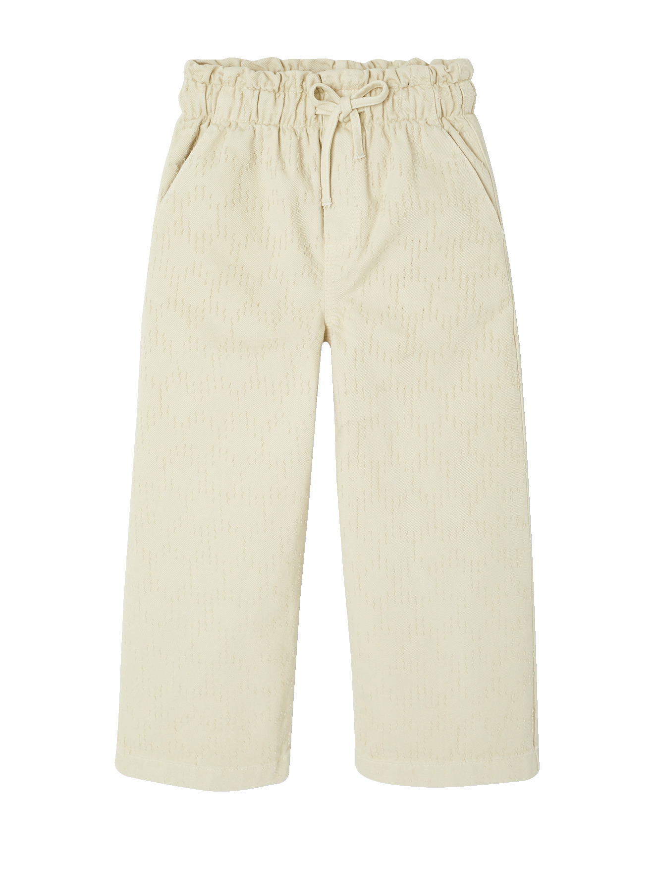 Pantalon large avec plumetis, VERTBAUDET