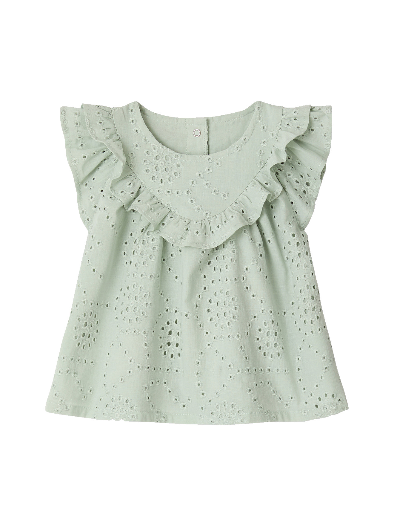 Blouse bébé broderie anglaise, VERTBAUDET