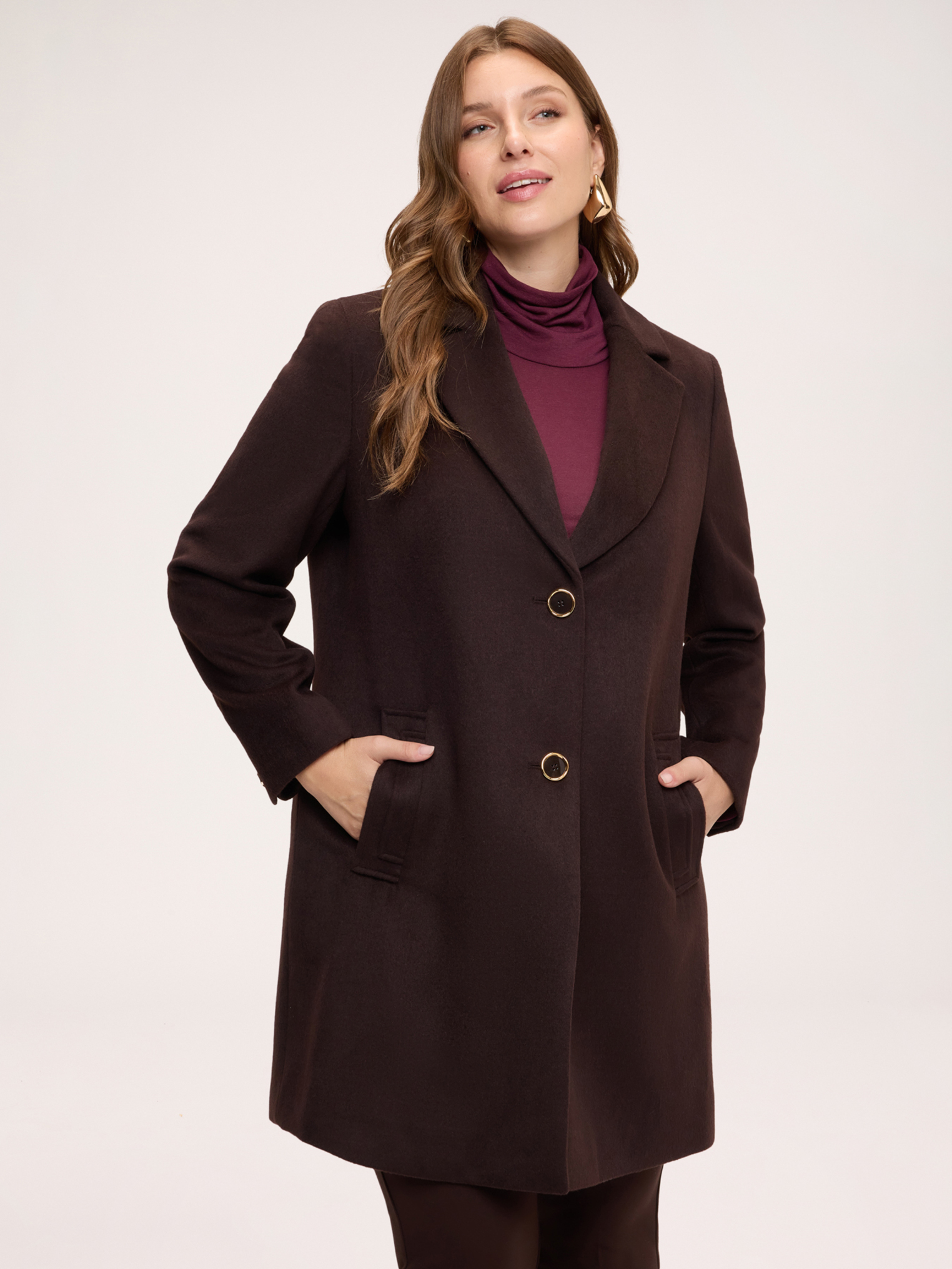 Manteau avec fermeture simple boutonnage, FIORELLA RUBINO