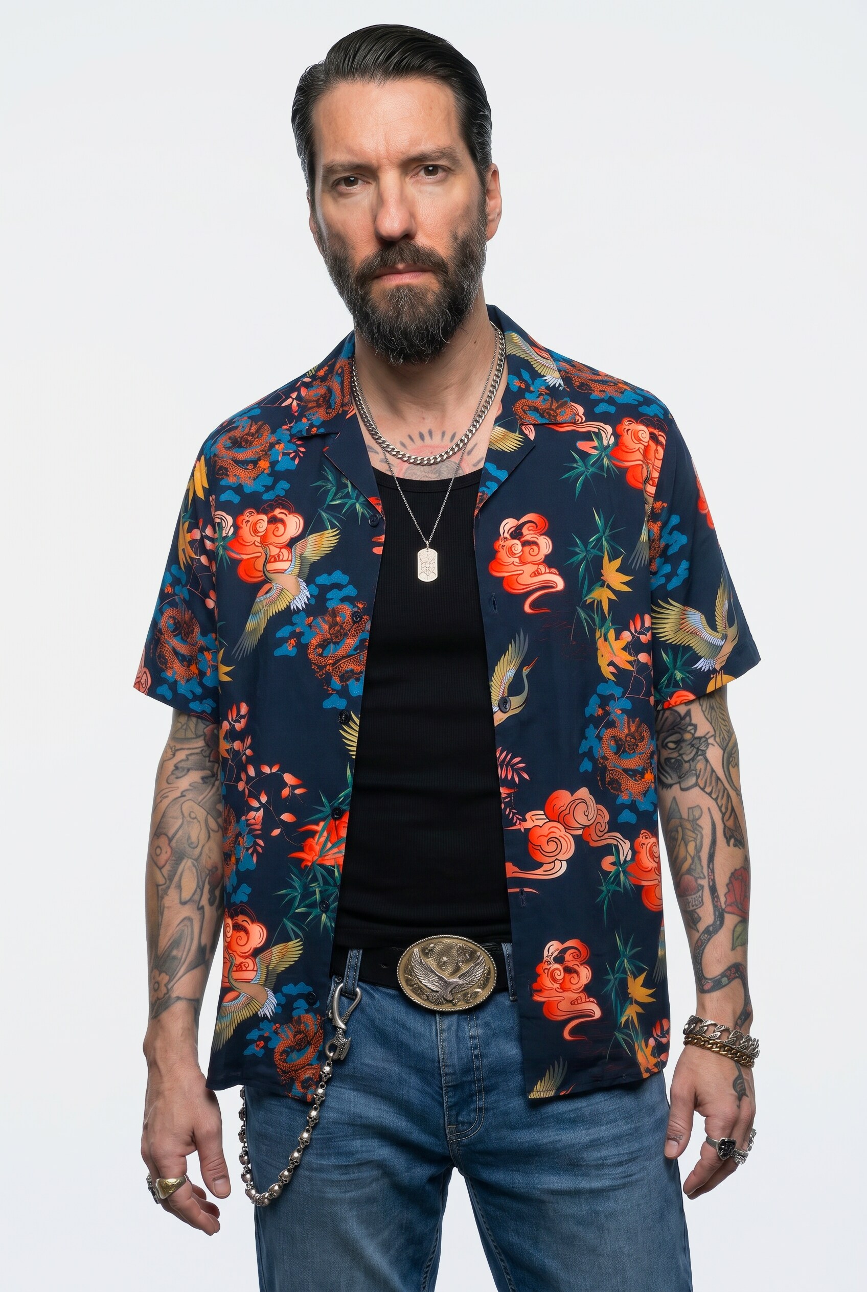 Chemise dans un imprimé all-over, JP1880