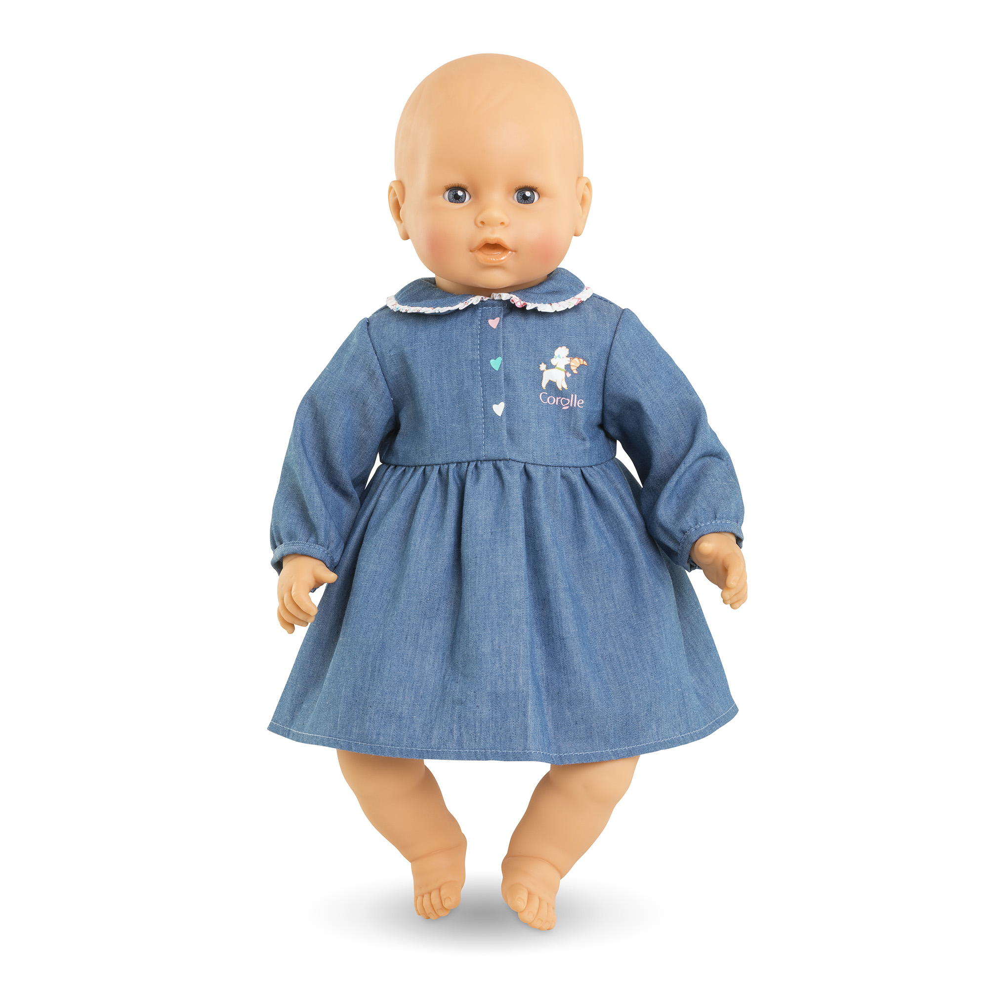 Robe Pour Poupée Bleuette 29 Cm – Coton Vintage
