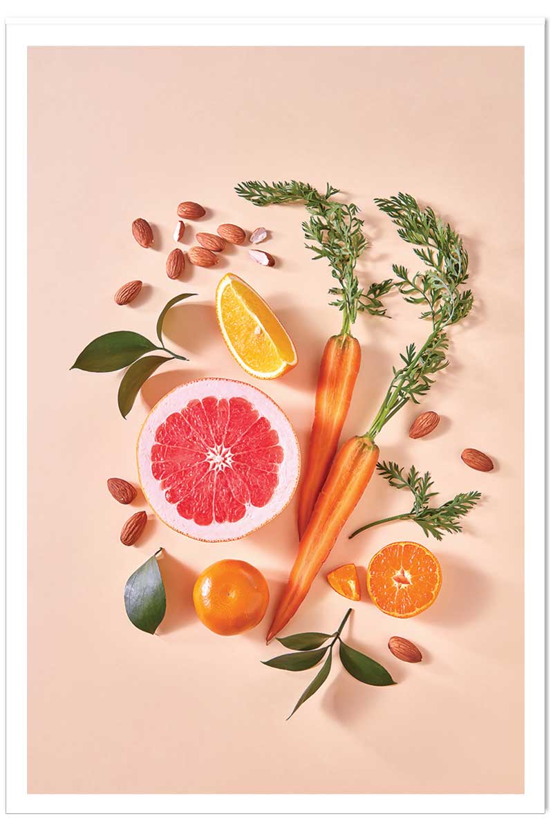 Affiche shot de vitamine c, HEXOA