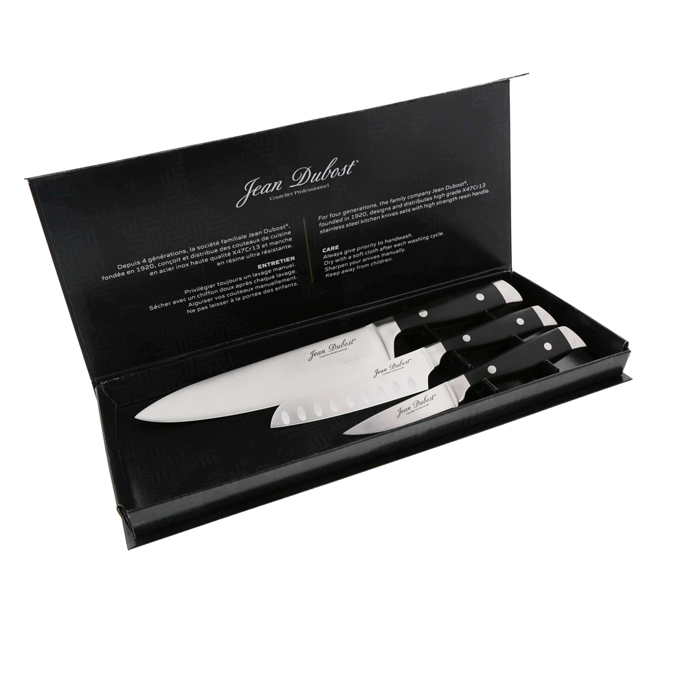 Coffret 3 couteaux Massif, JEAN DUBOST