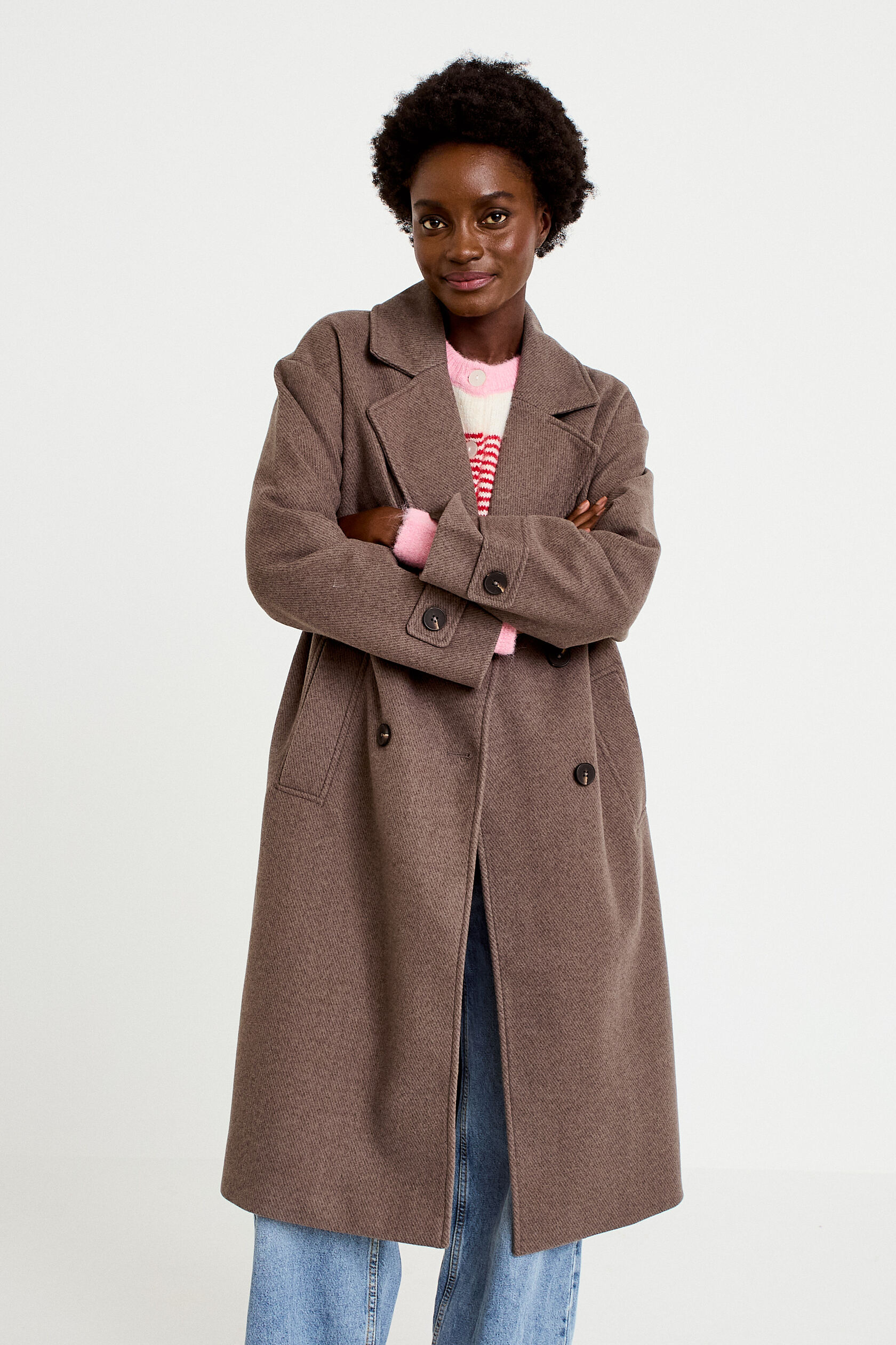 Manteau oversize manches longues, CACHE CACHE