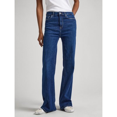 Slim Fit Flared Jeans in Recycled Cotton Mix with High Waist PEPE JEANS