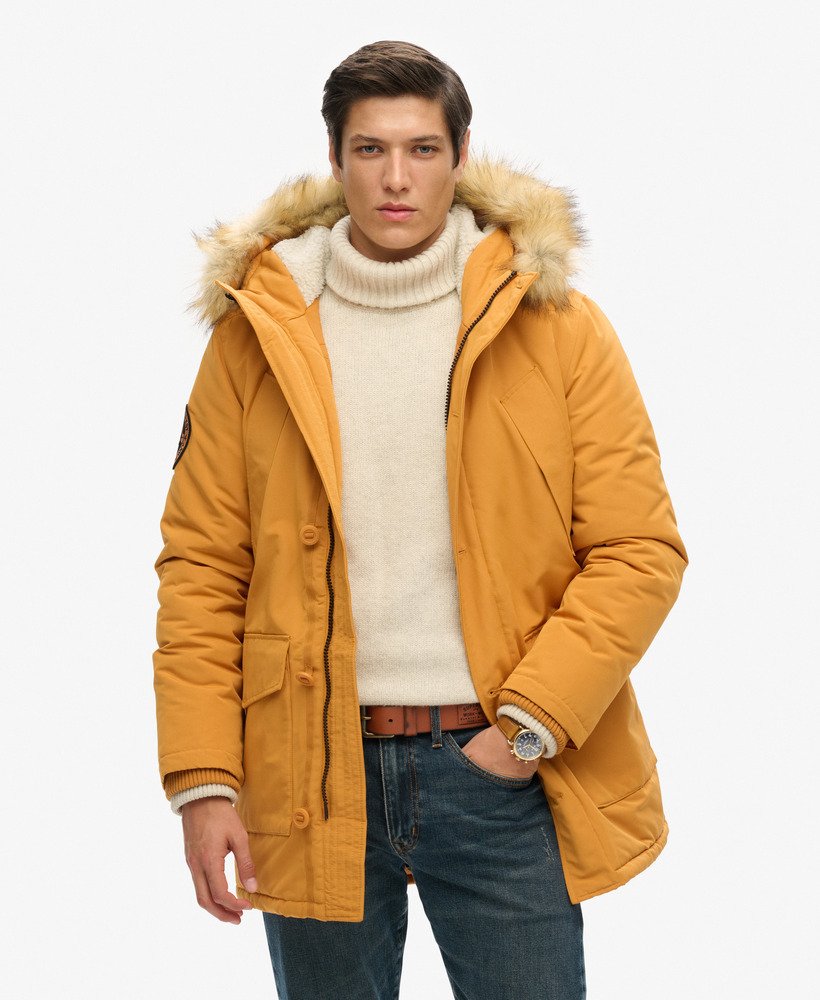 Parka à capuche à imitation fourrure Everest, SUPERDRY