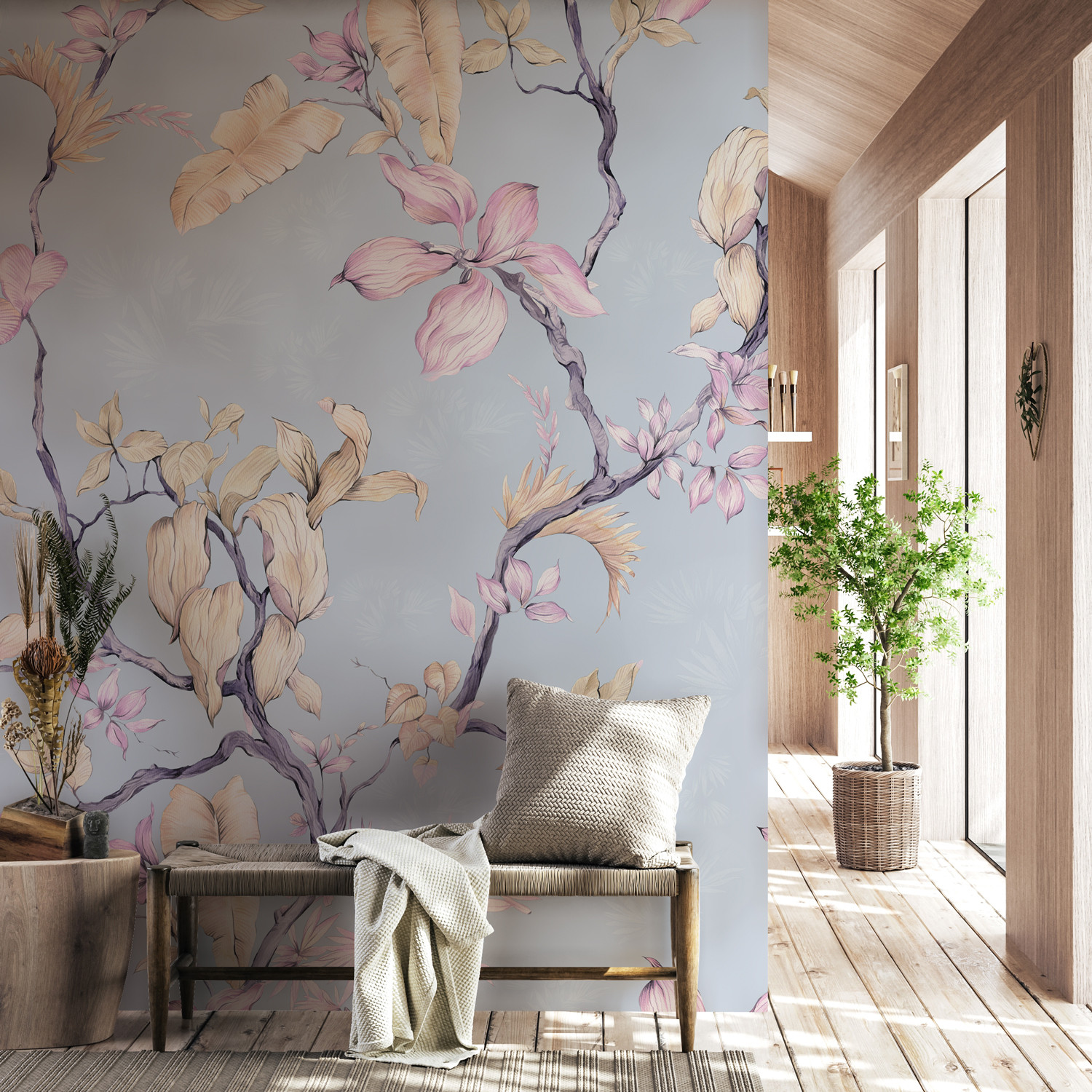 Papier peint panoramique MAGNOLIA, LE PAPIERS DE NINON