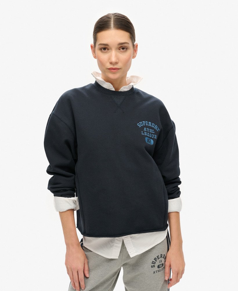 Sweat ras du cou court et ample Athletic Essentials, SUPERDRY