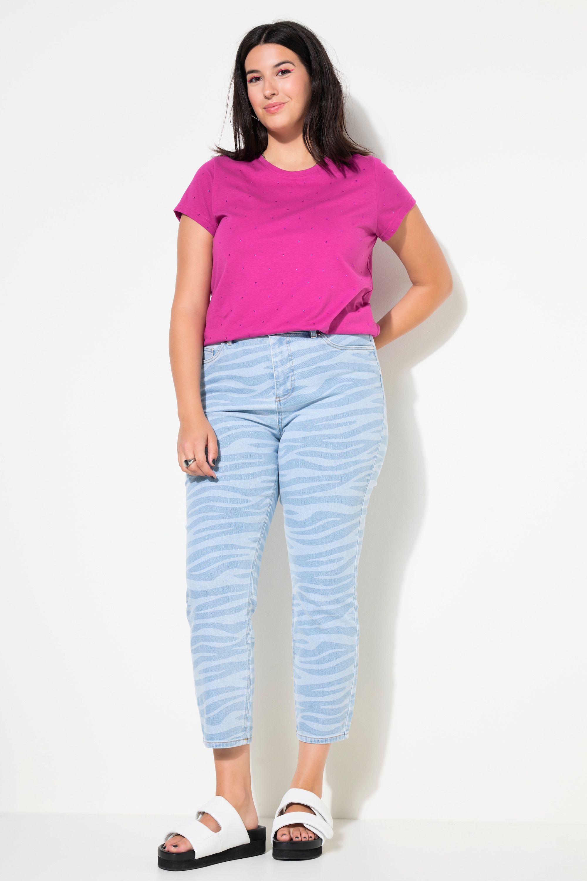 Jean Mom 5 poches, coupe Wide Legs, STUDIO UNTOLD