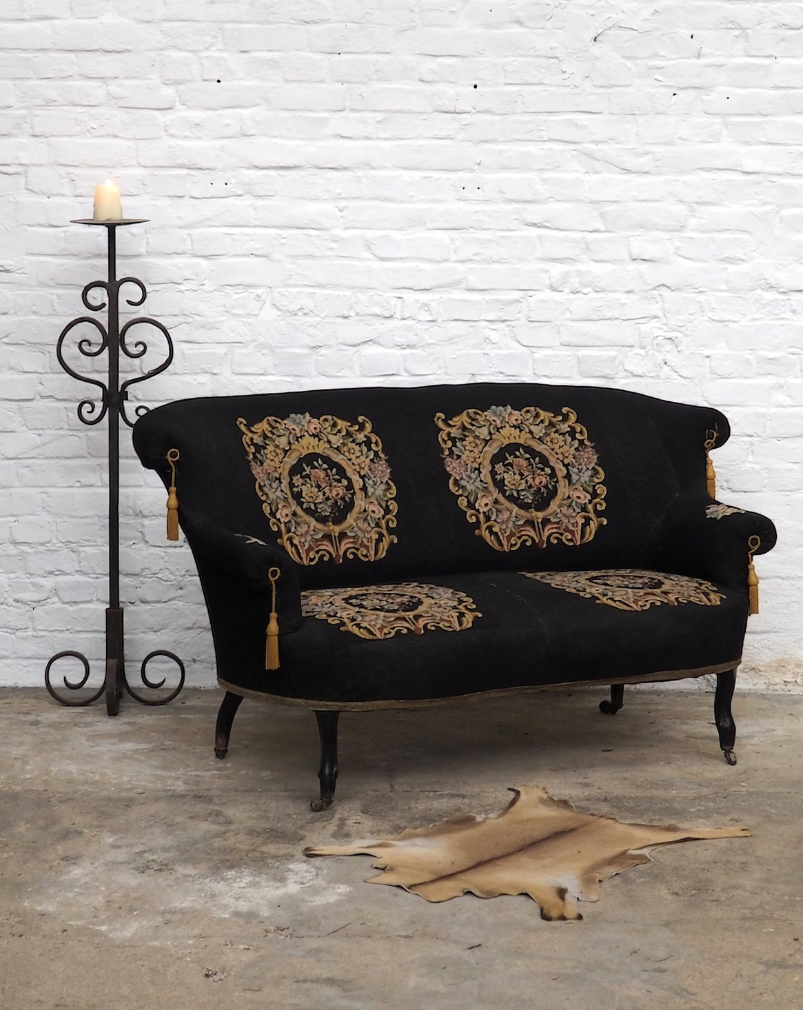 Banquette style Napoléon III Martine N°38 - Bon état, DEBONGOUT