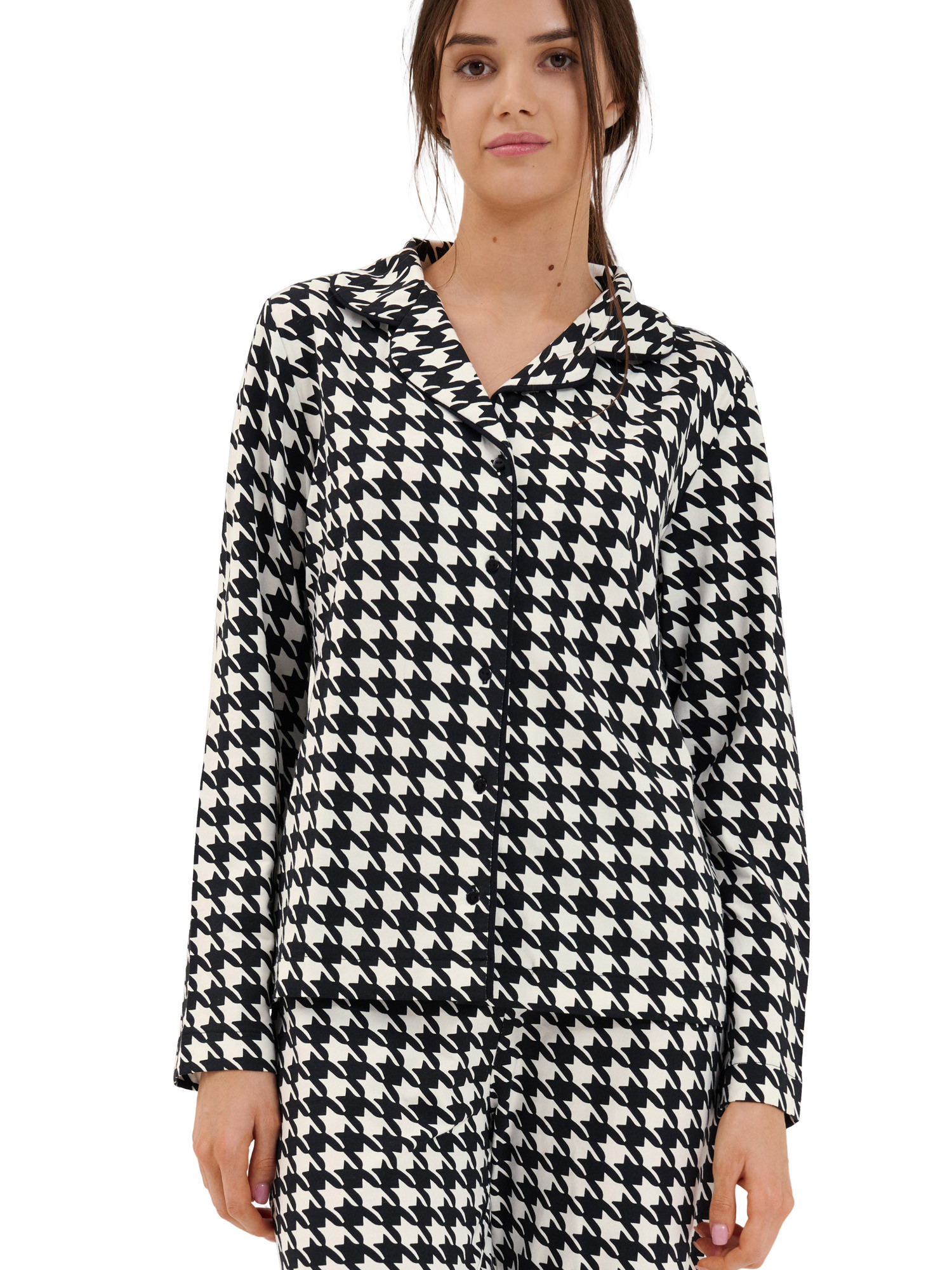 Haut pyjama chemise manches longues Mia, LISCA