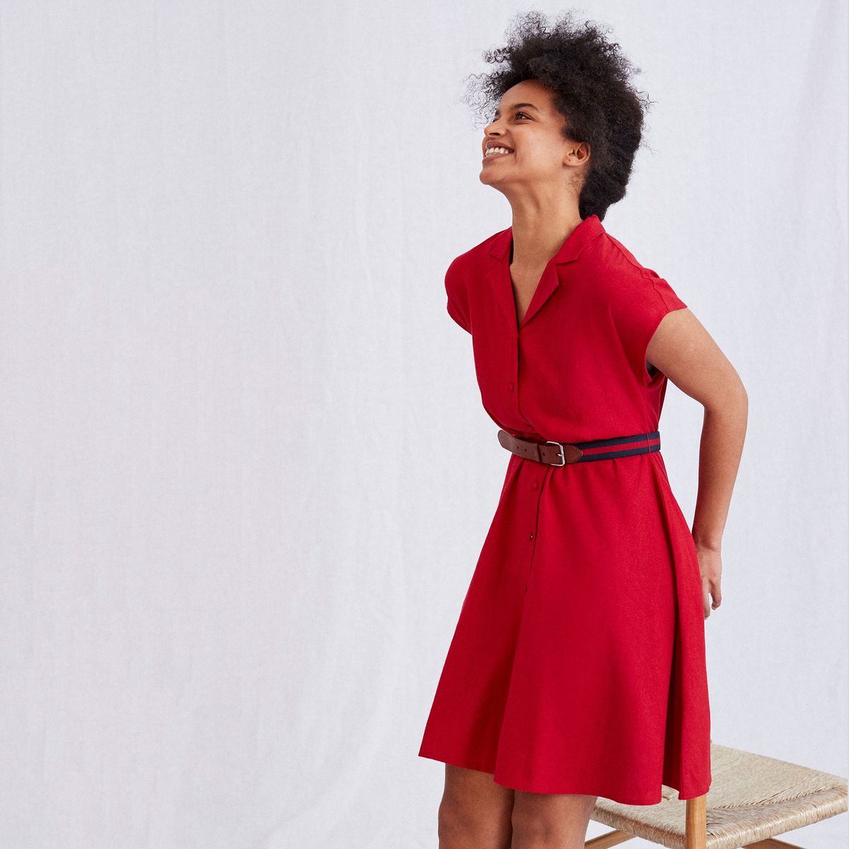 la redoute robe rouge femme