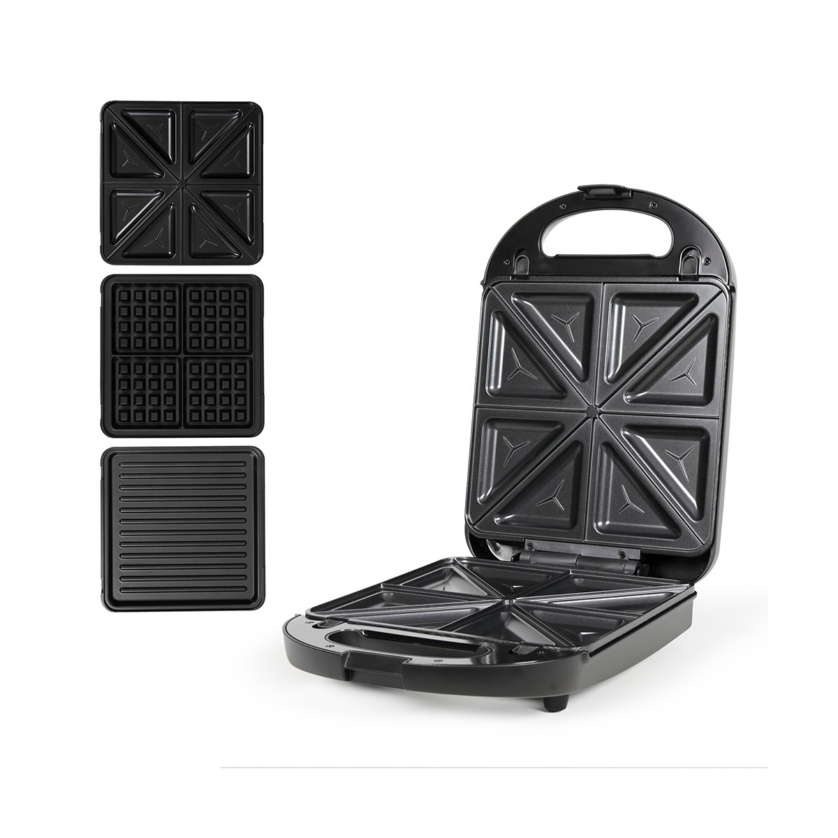 Appareil 3 en 1 gaufres, croques et grill 4 personnes - Livoo x Marmiton, LIVOO