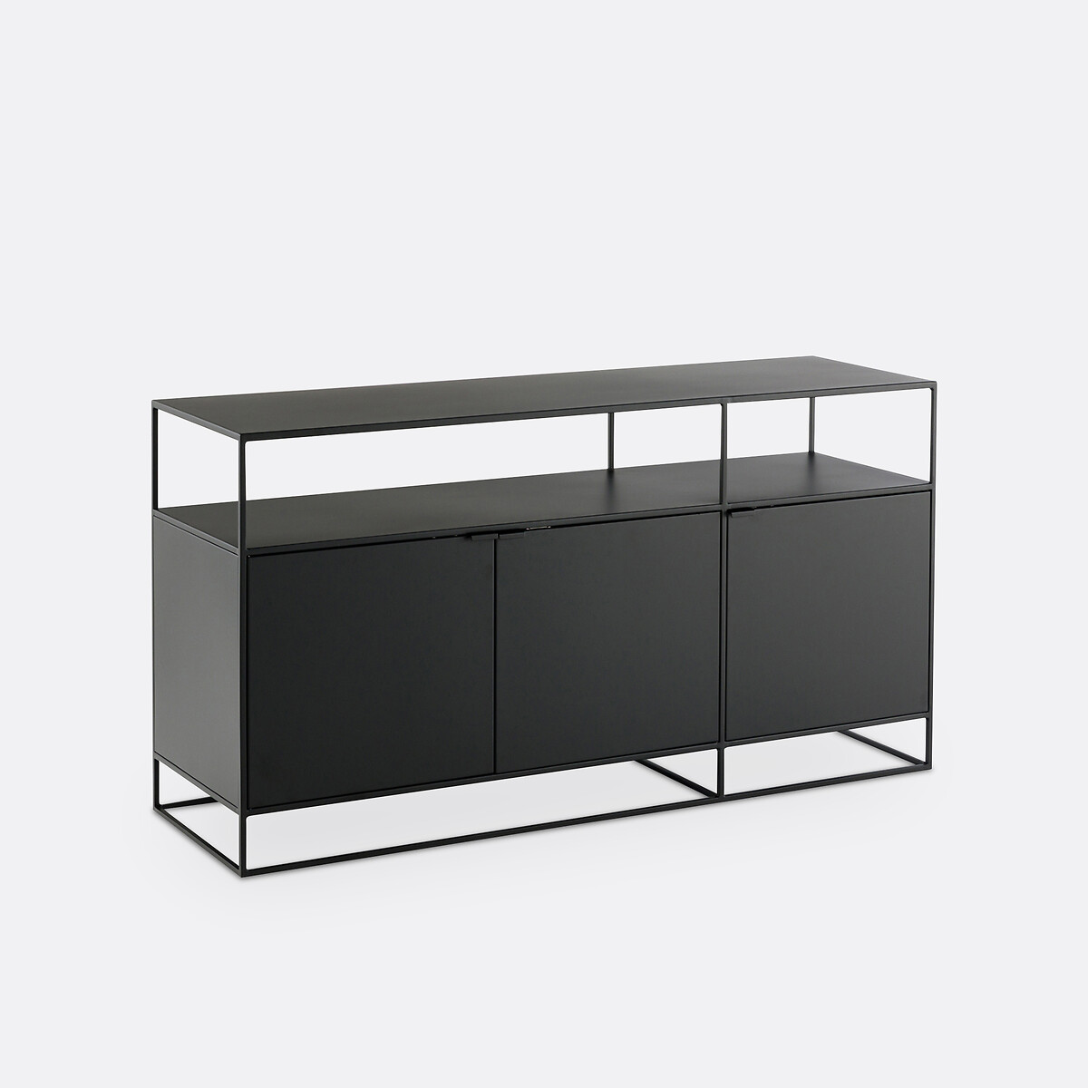 Buffet 3 portes, 1 niche, en métal acier, longueur 140 cm, MIVA, LA REDOUTE INTERIEURS