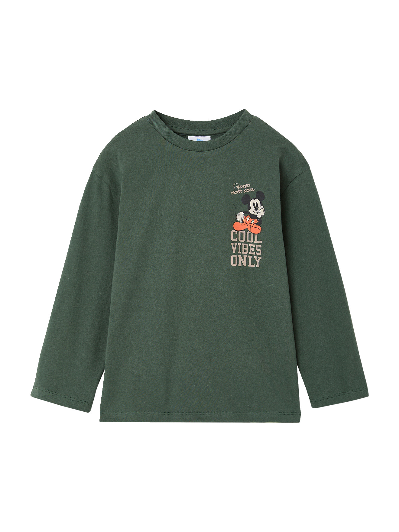 T-shirt manches longues Mickey, VERTBAUDET