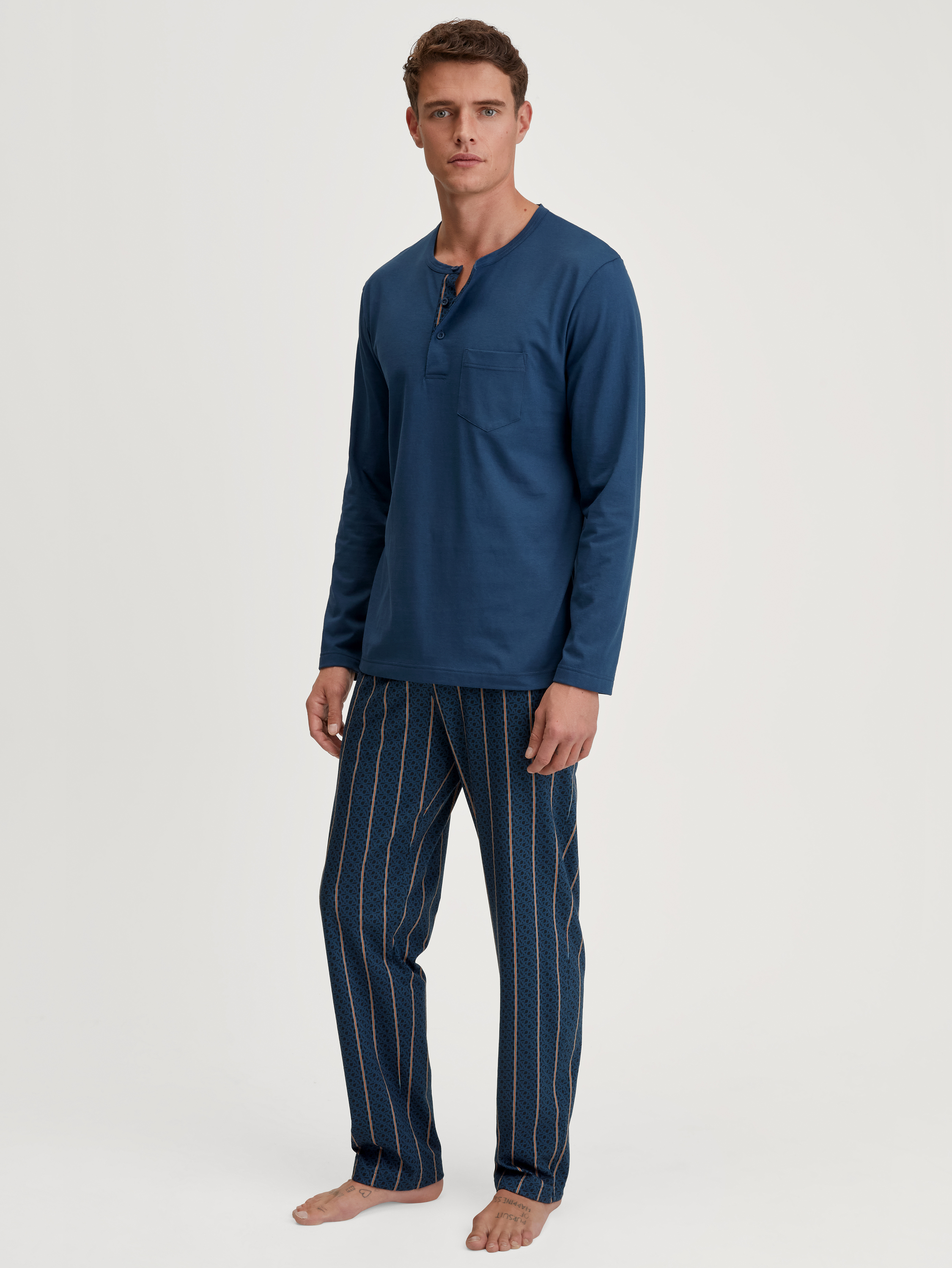 Pyjama, longue manches longues Coton RELAX IMPRINT, CALIDA