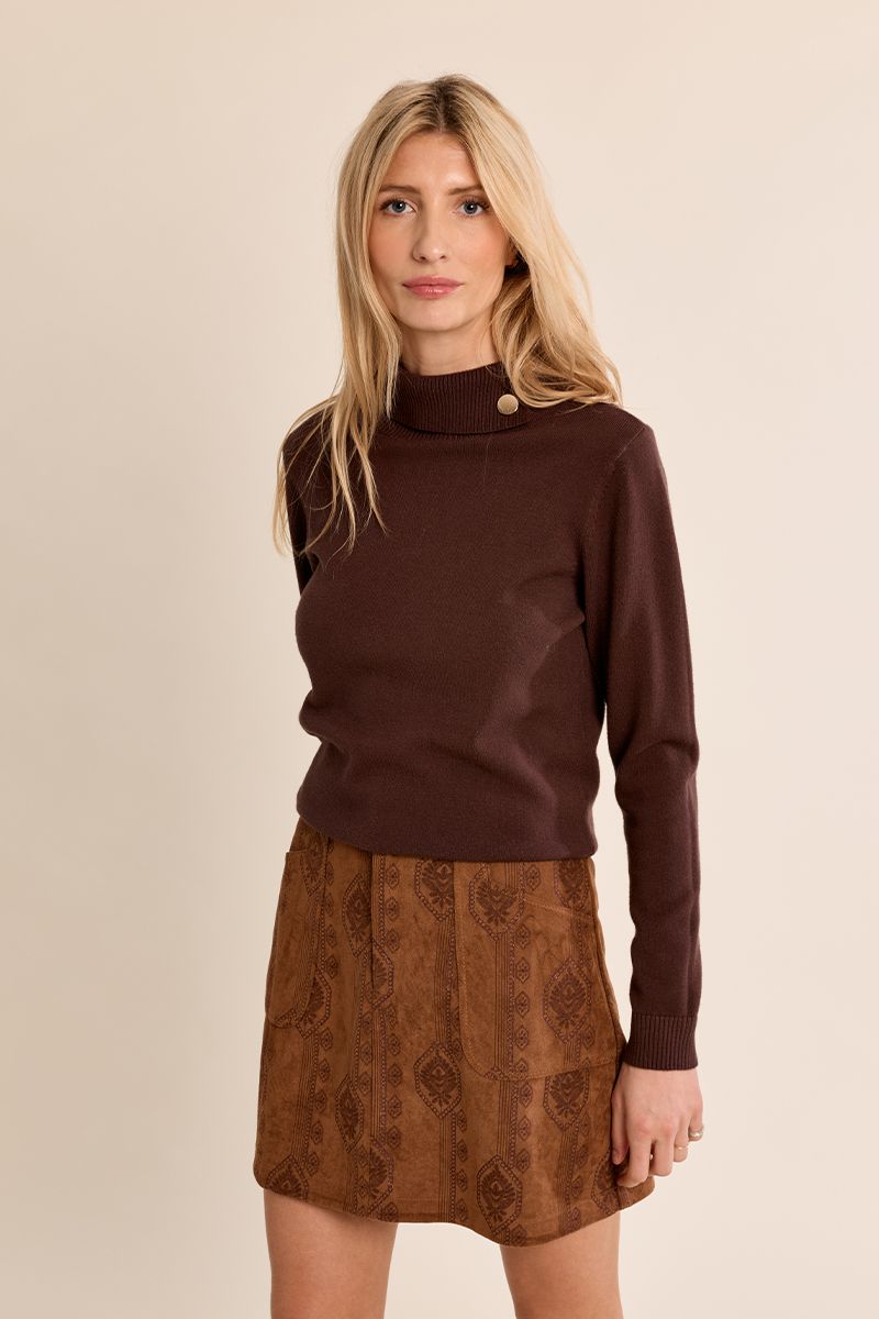 Pull en maille fine, col roulé, MOLLY BRACKEN