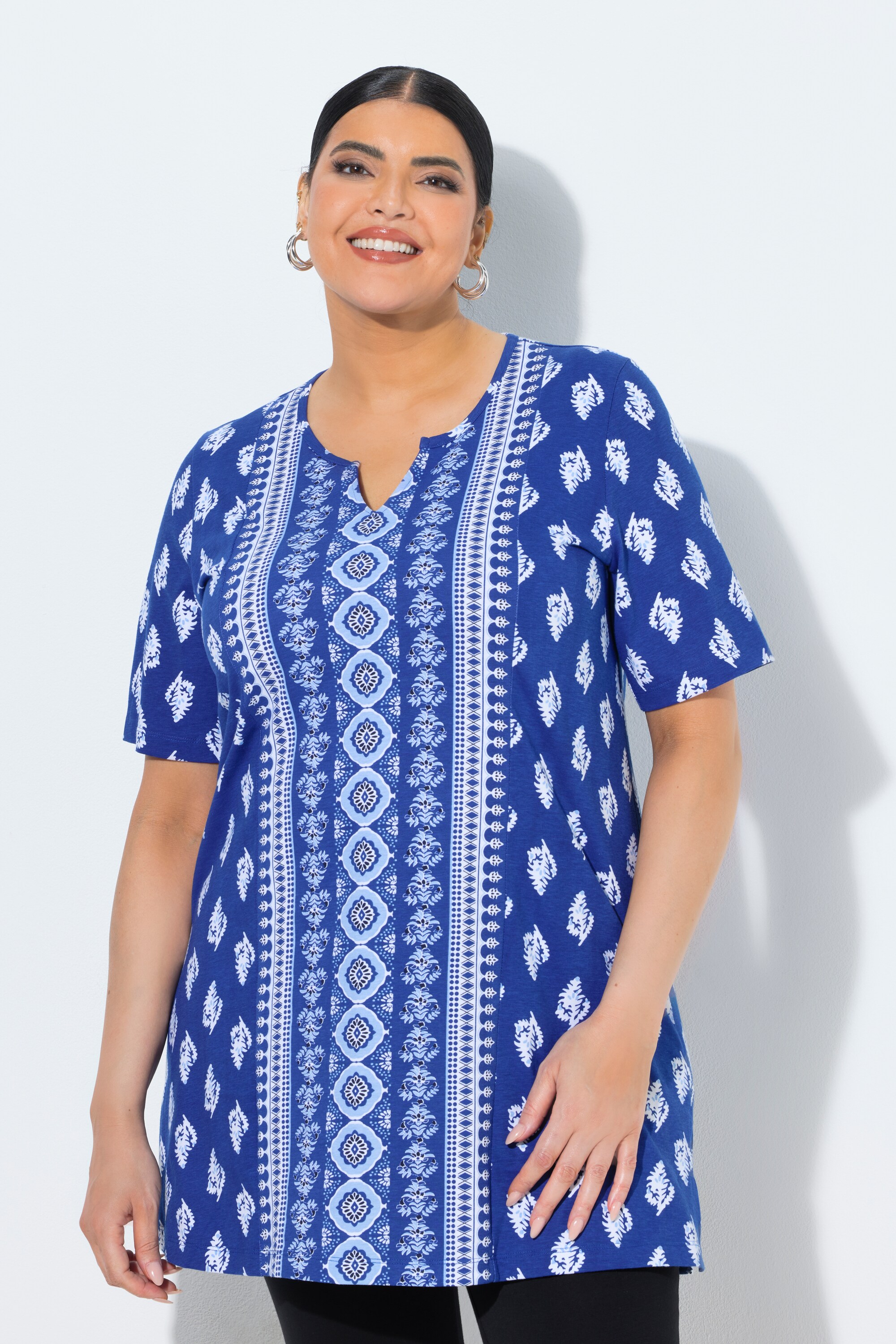 T-shirt long avec imprimé, ULLA POPKEN