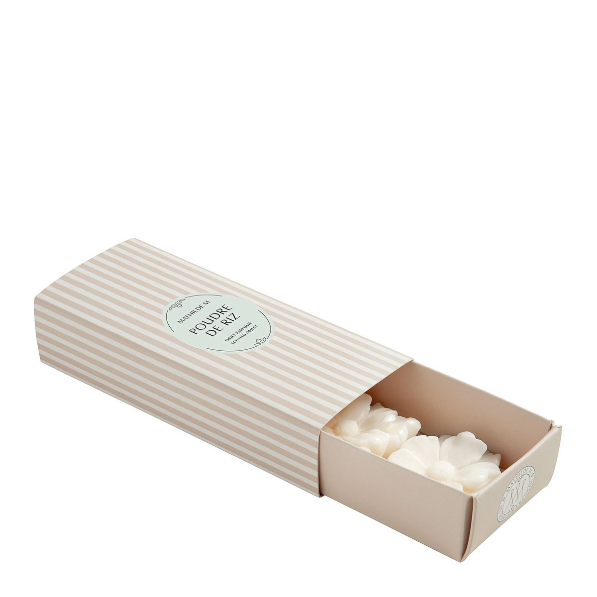 Coffret de 3 décors fondants en cire parfumée - POUDRE DE RIZ, MATHILDE M