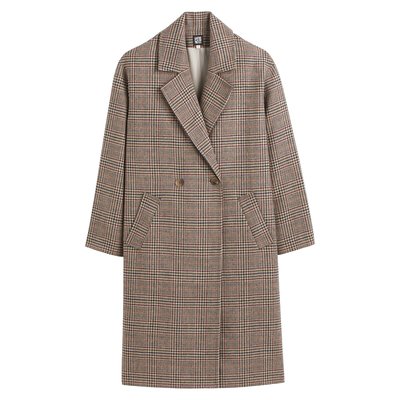 Coat in Prince of Wales Check Print LA REDOUTE COLLECTIONS