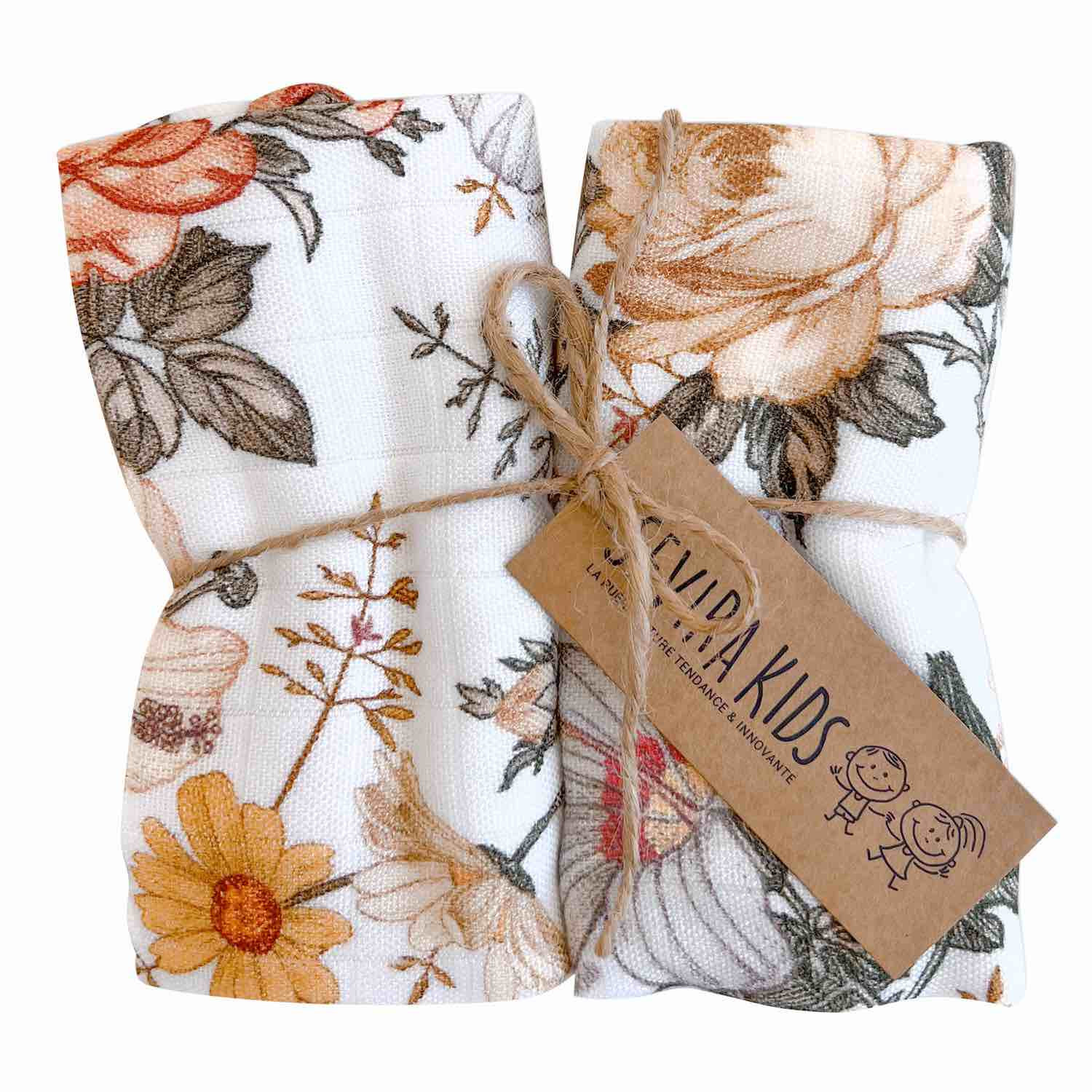 Lot de 2 langes en bambou aloe vera NÉO VINTAGE, SEVIRA KIDS