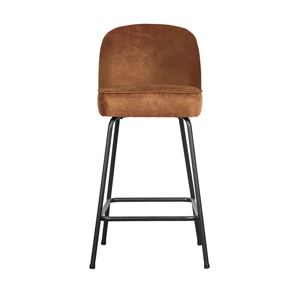 Tabouret de bar en simili H65cm- VOGUE, WOOOD